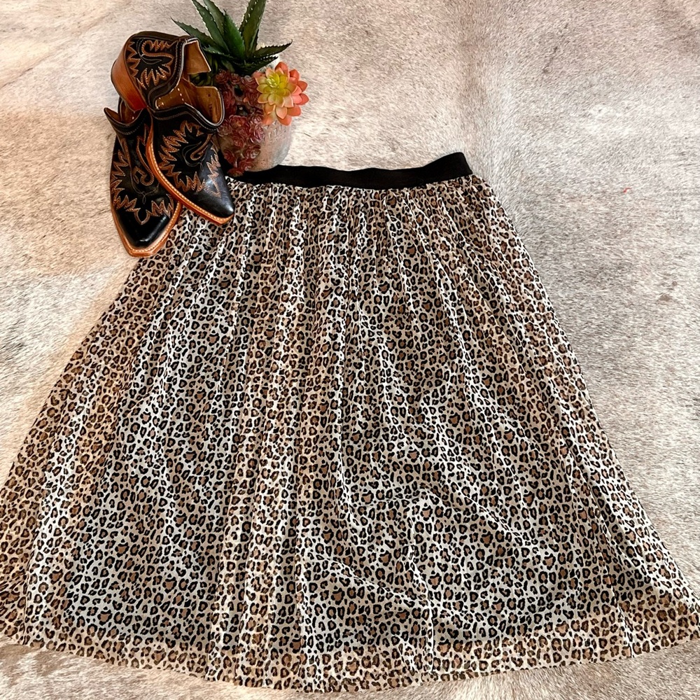 Leopard Print Women's Skirt